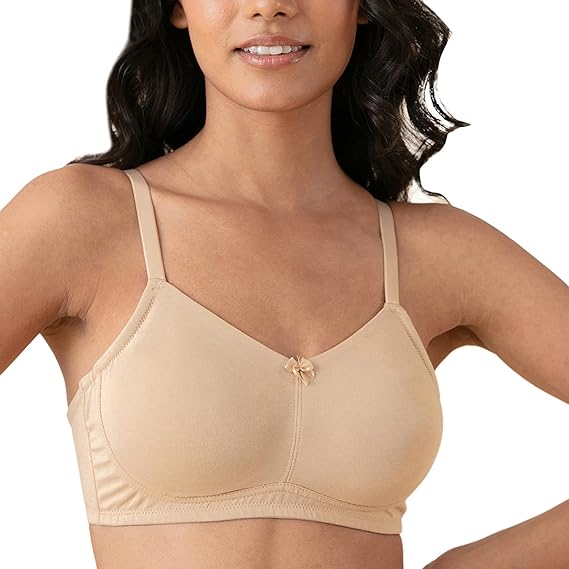NYKD Cotton Everyday Non-Padded & Non-Wired Soft Cup T-Shirt Bra for Women Full Coverage, Daily Use – NYB062